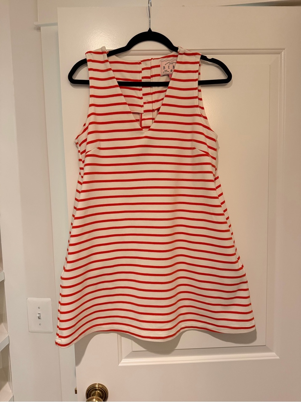 Buru Burnt Orange Mini Shift Dress